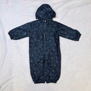 Joe Fresh Dark Blue Baby Rain Suit - Water Resistant